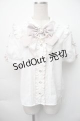 LIZ LISA / レーススラッシュスリーブブラウス 0 白 S-25-11-06-022-LO-BL-HR-ZS