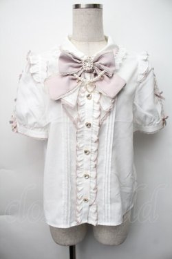 画像1: LIZ LISA / レーススラッシュスリーブブラウス 0 白 S-25-11-06-022-LO-BL-HR-ZS