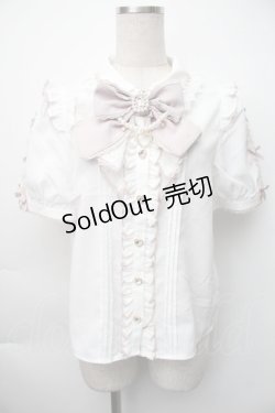 画像1: LIZ LISA / レーススラッシュスリーブブラウス 0 白 S-25-11-06-022-LO-BL-HR-ZS