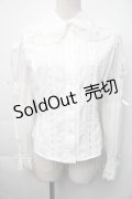 Innocent World / クラシカルリボンブラウス  白 S-25-11-06-025-IW-BL-HR-ZS