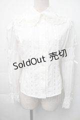 Innocent World / クラシカルリボンブラウス  白 S-25-11-06-025-IW-BL-HR-ZS