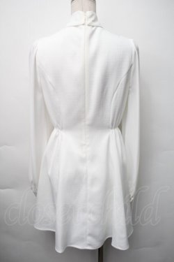 画像2: Ank Rouge / ぽんぽん&リボンワンピース  白 S-25-11-06-026-CA-OP-HR-ZS