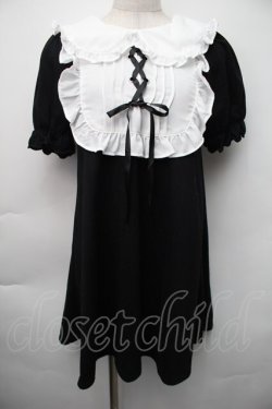 画像1: Ank Rouge / メイドライクカットワンピース M 黒ｘ白 S-25-11-06-030-CA-OP-HR-ZS