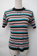 Candy Stripper / WEIRD BEAR MULTI BORDERニット  マルチ S-25-11-06-031-PU-TO-HR-ZS