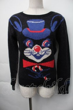 画像1: MILK / ラビットニット  黒 S-25-11-06-032-ML-TO-AS-ZS