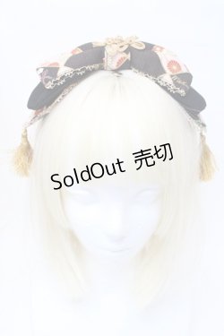 画像2: metamorphose / 百花繚乱〜まほろばの舞〜リボンカチューシャ  黒 S-25-11-06-003-ME-AC-HR-ZS