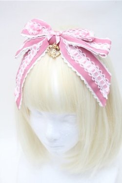 画像1: BABY,THE STARS SHINE BRIGHT / Maison de Petite Rubanリボンカチューシャ  ピンク S-25-11-07-004-BA-AC-AS-ZS