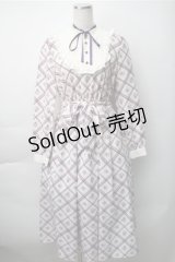 axes femme / ブロッキングワンピース  ラベンダー S-25-11-07-033-AX-OP-HR-ZS