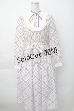 画像1: axes femme / ブロッキングワンピース  ラベンダー S-25-11-07-033-AX-OP-HR-ZS