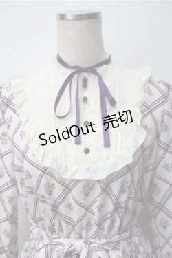 画像3: axes femme / ブロッキングワンピース  ラベンダー S-25-11-07-033-AX-OP-HR-ZS