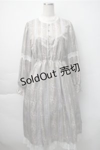 axes femme / ローズレユール柄ワンピース  ベージュ S-25-11-07-035-AX-OP-HR-ZS