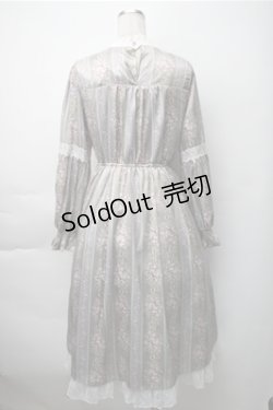 画像2: axes femme / ローズレユール柄ワンピース  ベージュ S-25-11-07-035-AX-OP-HR-ZS