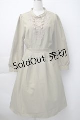 axes femme / ミリタリー風ワンピース  カーキ S-25-11-07-036-AX-OP-HR-ZS