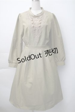 画像1: axes femme / ミリタリー風ワンピース  カーキ S-25-11-07-036-AX-OP-HR-ZS