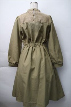 画像2: axes femme / ミリタリー風ワンピース  カーキ S-25-11-07-036-AX-OP-HR-ZS
