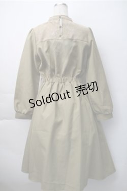 画像2: axes femme / ミリタリー風ワンピース  カーキ S-25-11-07-036-AX-OP-HR-ZS