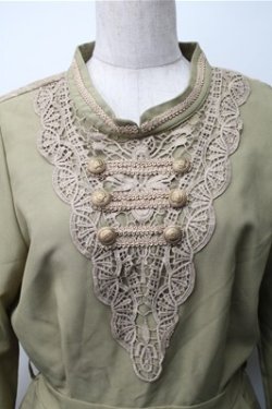 画像3: axes femme / ミリタリー風ワンピース  カーキ S-25-11-07-036-AX-OP-HR-ZS