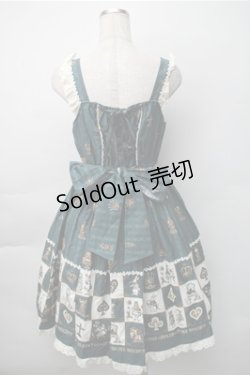 画像2: BABY,THE STARS SHINE BRIGHT / チェスアリス〜あの日の私の宝物〜柄ジャンパースカートI  グリーン S-25-11-07-041-BA-OP-AS-ZS