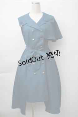 画像1: axes femme / トレンチアシメジャンスカ  ブルー S-25-11-07-042-AX-OP-HR-ZS