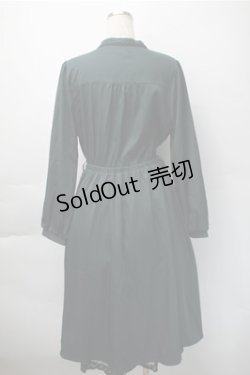 画像2: axes femme / フラワー刺繍連釦ワンピース  グリーン S-25-11-07-043-AX-OP-HR-ZS