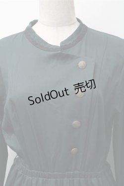 画像3: axes femme / フラワー刺繍連釦ワンピース  グリーン S-25-11-07-043-AX-OP-HR-ZS