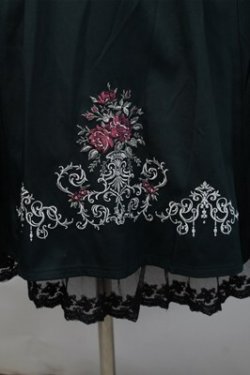 画像4: axes femme / フラワー刺繍連釦ワンピース  グリーン S-25-11-07-043-AX-OP-HR-ZS