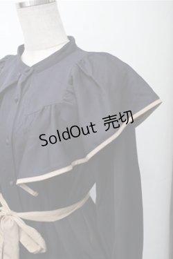 画像3: axes femme / パイピングフリルワンピース  紺 S-25-11-07-045-AX-OP-HR-ZS