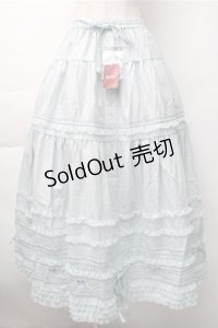 PINK HOUSE / ローンフリルスカート  サックス S-25-11-07-050-LO-SK-AS-ZS