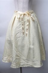 axes femme POETIQUE / 明治ミルクチョコレートスカート  イエロー S-25-11-07-051-AX-SK-HR-ZS