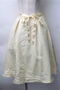 axes femme POETIQUE / 明治ミルクチョコレートスカート  イエロー S-25-11-07-051-AX-SK-HR-ZS