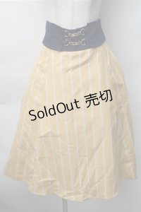 axes femme / ビット付ハイウエストスカート  イエロー S-25-11-07-052-AX-SK-HR-ZS