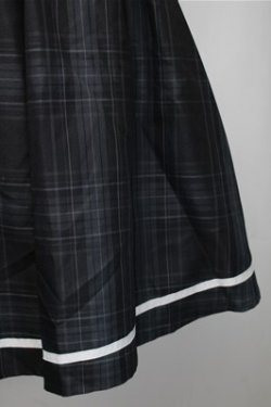 画像4: axes femme / カードル刺繍サス付タックスカート  黒ｘグリーン S-25-11-07-053-AX-SK-HR-ZS