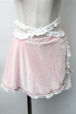 画像1: Bon21Hiz / レースベロアキュロット  ピンク S-25-11-07-054-LO-SK-HR-ZS