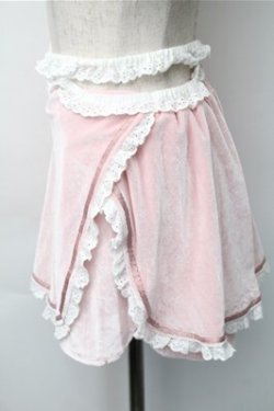 画像3: Bon21Hiz / レースベロアキュロット  ピンク S-25-11-07-054-LO-SK-HR-ZS