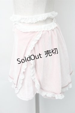 画像3: Bon21Hiz / レースベロアキュロット  ピンク S-25-11-07-054-LO-SK-HR-ZS