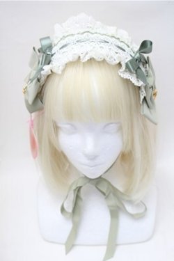 画像2: BABY,THE STARS SHINE BRIGHT / プリンセスドロップヘッドドレス  グリーン S-25-11-07-006-BA-AC-AS-ZS