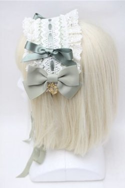 画像3: BABY,THE STARS SHINE BRIGHT / プリンセスドロップヘッドドレス  グリーン S-25-11-07-006-BA-AC-AS-ZS