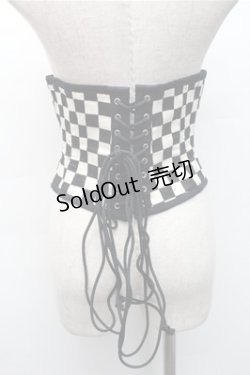 画像2: Dangerous nude / コルセット  黒ｘ白 S-25-11-07-008-PU-TO-AS-ZS