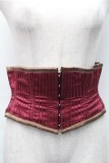 abilletage / ストライプコルセット  ワイン S-25-11-07-009-GO-TO-AS-ZS