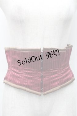 画像1: abilletage / ストライプコルセット  ワイン S-25-11-07-009-GO-TO-AS-ZS