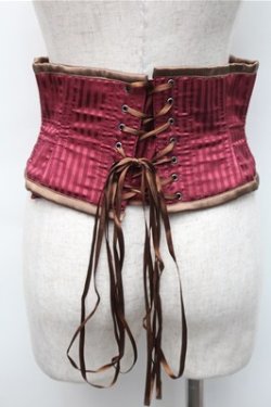 画像2: abilletage / ストライプコルセット  ワイン S-25-11-07-009-GO-TO-AS-ZS