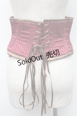 画像2: abilletage / ストライプコルセット  ワイン S-25-11-07-009-GO-TO-AS-ZS