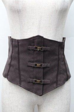 画像1: NO.S PROJECT / 「乙女」のためのコルセット L ブラウン S-25-11-07-010-LO-SK-AS-ZS