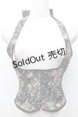 EXCENTRIQUE / ゴブランベストコルセット  黒 S-25-11-07-011-EL-TS-AS-ZS