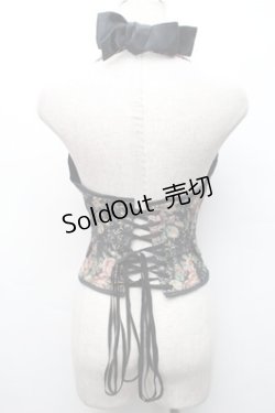 画像2: EXCENTRIQUE / ゴブランベストコルセット  黒 S-25-11-07-011-EL-TS-AS-ZS