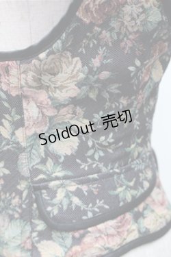 画像3: EXCENTRIQUE / ゴブランベストコルセット  黒 S-25-11-07-011-EL-TS-AS-ZS