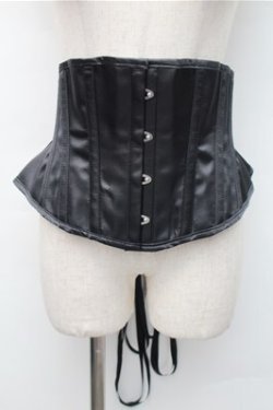 画像1: GOTH / コルセット  黒 S-25-11-07-012-GO-TO-AS-ZS