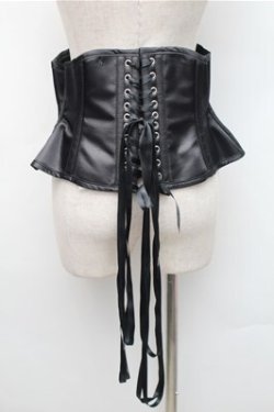 画像2: GOTH / コルセット  黒 S-25-11-07-012-GO-TO-AS-ZS