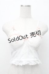 Bon21Hiz / カップ付きレースビスチェ  白 S-25-11-07-013-LO-BL-HR-ZS