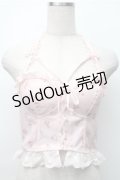 Bon21Hiz / カップ付きレースビスチェ  ピンク S-25-11-07-015-LO-BL-HR-ZS